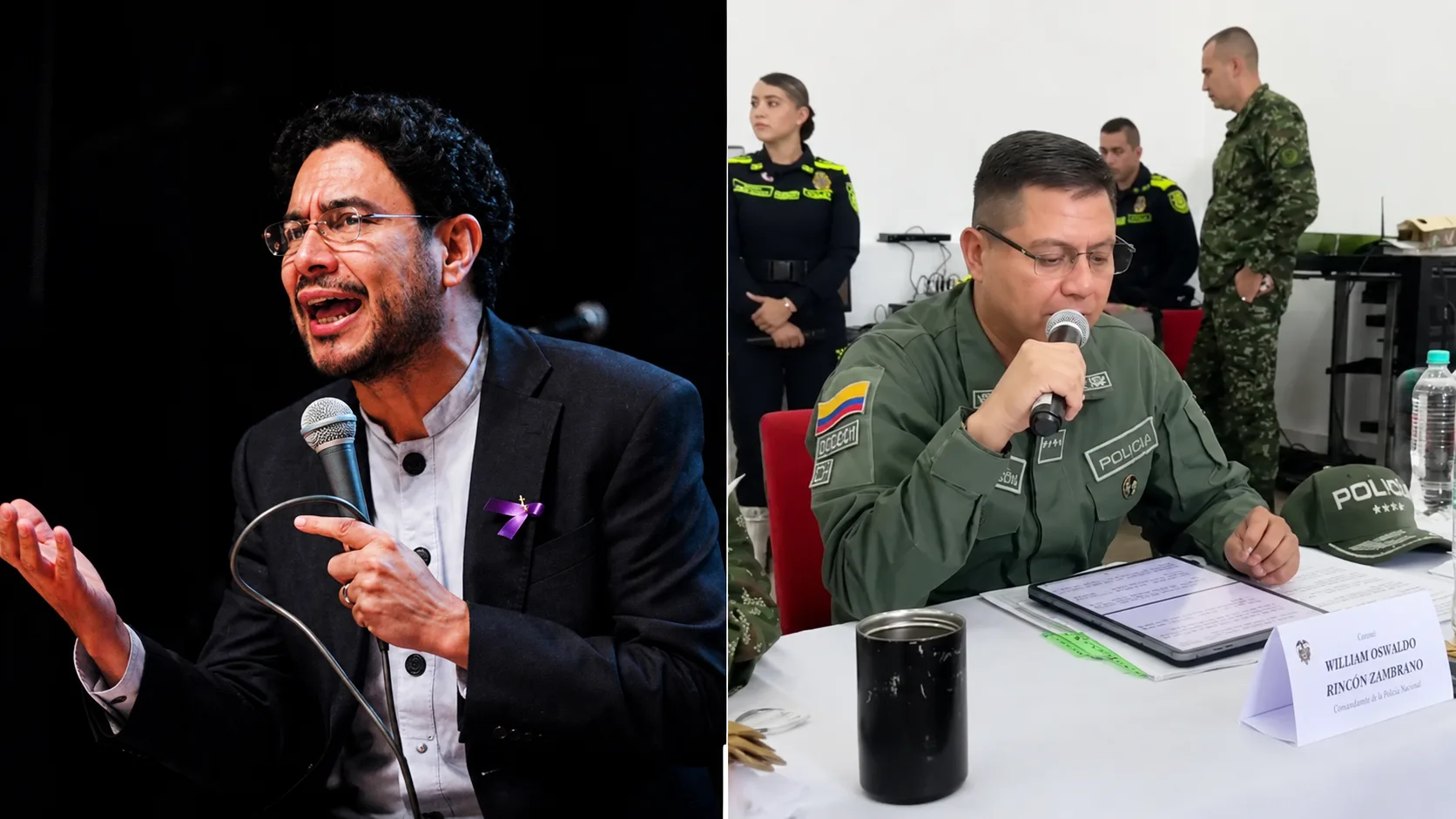 Policía desmiente que audio sobre Iván Cepeda fuera de disidencias y señala a un recluso como responsable