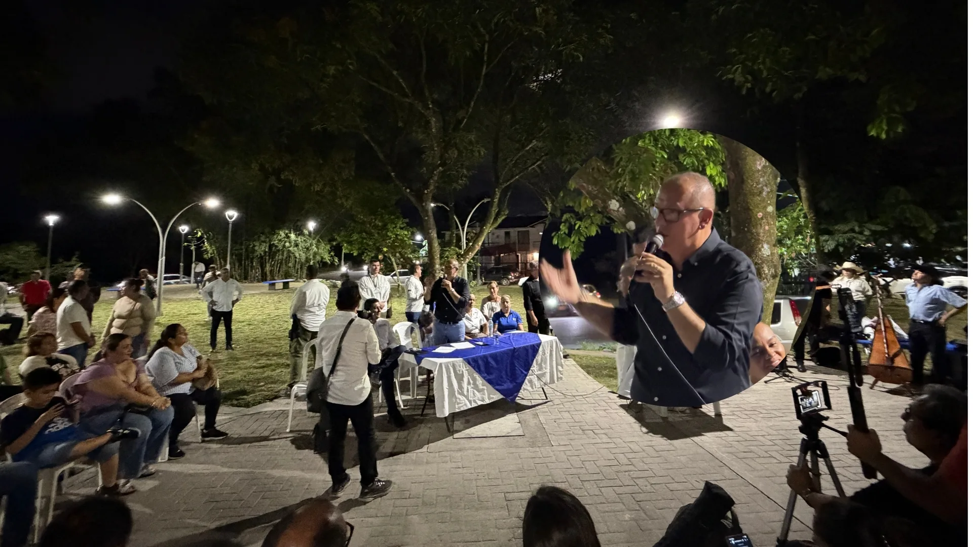 Alexander Baquero entregó parque renovado en la Comuna 8 de Villavicencio, con nuevos senderos, corredores y 39 luminarias