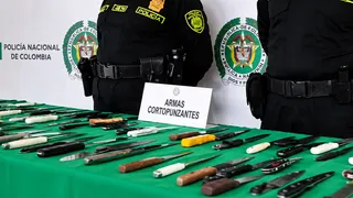 ¡Bogotá en alerta! Incautan más de 1.400 armas cortopunzantes durante operativos de seguridad