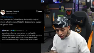 Así reaccionó Westcol cuando Petro citó su tuit de “me quieren silenciar” sin saber que el influencer hablaba de Minecraft.