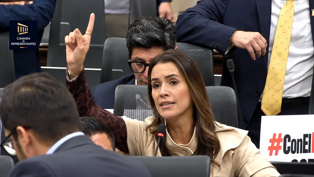 “Yo lo vi mirándome”:  Mafe Carrascal cuestionó al secretario durante una sesión de la Cámara